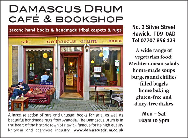 Damascus Drum Cafe Hawick Borders Scotland Vegetarian